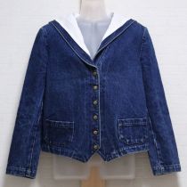 紺デニムセーラージャケット