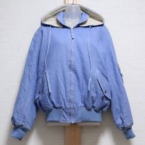 ブルーロゴデニムブルゾン