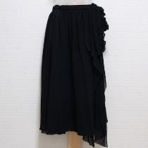 黒シフォンオーバースカート