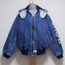 紺デニムSHOWロゴブルゾン