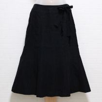 黒コーデュロイリボンスカート【9号】