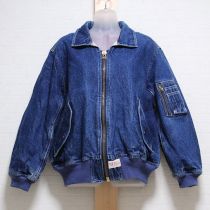 紺デニムブルゾン