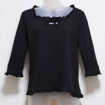 黒ローン使いロゴカットソー