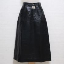 黒レザースカート【L】