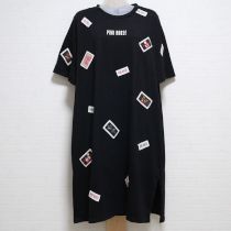 黒TOKYOネーム使いカットソーワンピース