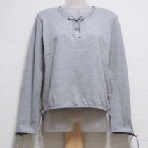 グレーリボンカットソー【S】