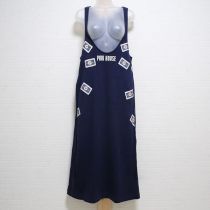 紺雛菊ワッペンカットソージャンパースカート