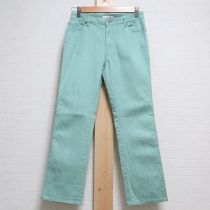 グリーン系鈴蘭刺繍パンツ【S】