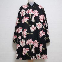 黒カーネーションステンカラーコート