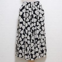 黒水玉リボンスカート