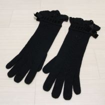 黒リボン使い手袋