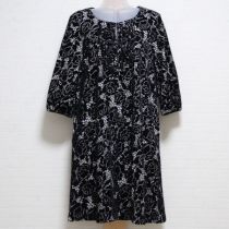 黒花フロッキーチュニック【9号】