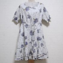 白勿忘草プリントチュニック
