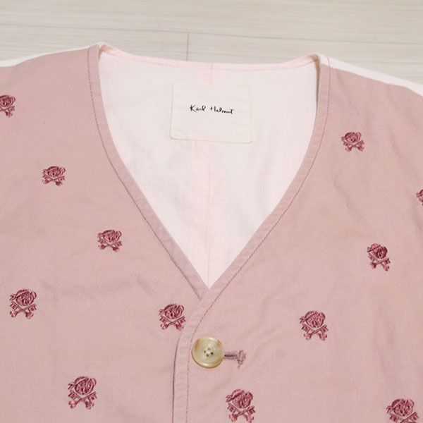 ピンクパイレーツカールくん刺繍ベスト【L】