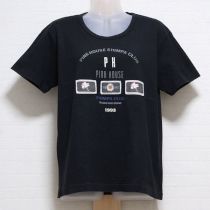 黒ロゴパッチ使いTシャツ