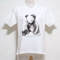 オフ白スケッチくまTシャツ【S】