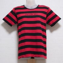 黒×赤ロゴボーダーTシャツ
