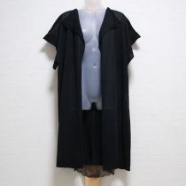 黒ラッセルレース使いロングカーディガン【3(9号)】