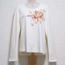 生成ローズブーケ長Tシャツ【L】