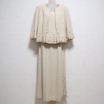 ベージュ薔薇モチーフ3点セット