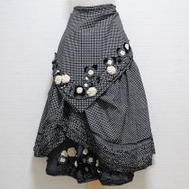 黒水玉花モチーフ3点セット