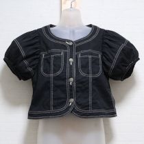 黒ハイドランジア刺繍入りボレロ【3(M)】