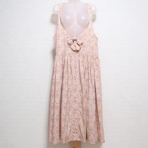 ピンク小花ジャンパースカート