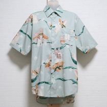 薄荷系リボンボーダーうさぎシャツ【M】