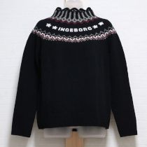 黒ロゴ入りヨークセーター【3(9号)】
