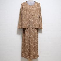 ベージュ透かしカーネーションカットソー2点セット