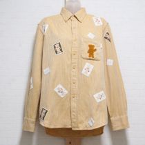 黄カールくんパッチボタンダウンシャツ【3(M)】
