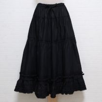 黒裾リボンローンスカート