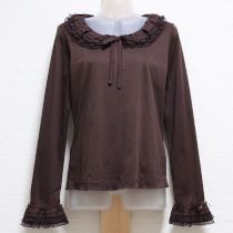 こげ茶ローン使いカットソー