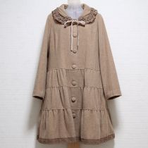 ベージュレース使いコート【4(L)】