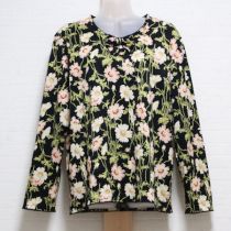 黒コスモス長Tシャツ