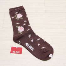 こげ茶薔薇ソックス