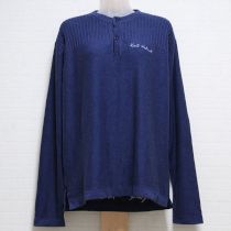 ネイビーロゴ刺繍セーター【L】