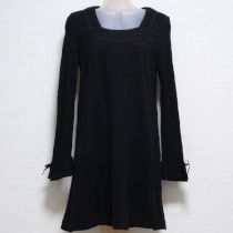 黒リボン使いカットソーチュニック【9号】