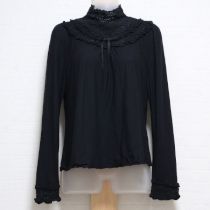 黒レースヨークハイネックカットソー【9号】