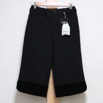 黒ベルベット使いハーフパンツ【9号】