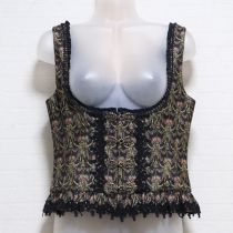 黒レース使いゴブランビスチェ