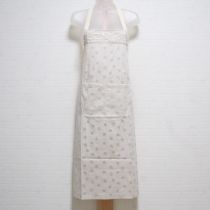 生成カメリア刺繍水玉エプロン