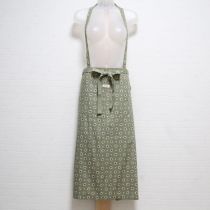 薄荷系小花エプロン