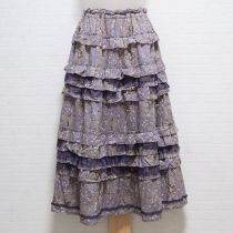パープルバイエルンローズチュール使いスカート