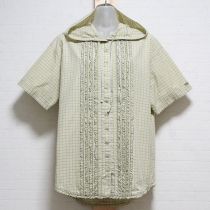薄荷系オリチェフード付きブラウス【L】