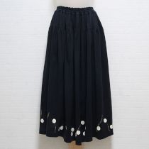 黒マーガレットプリントカットソースカート