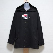 黒ワールドロゴパッチ&刺繍パーカー