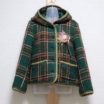 緑コテージチャーム刺繍チロリアンジャケット【3(M)】