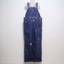 紺ワッペンオーバーオール【L】