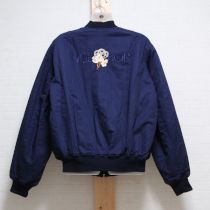 紺かんざし刺繍ブルゾン